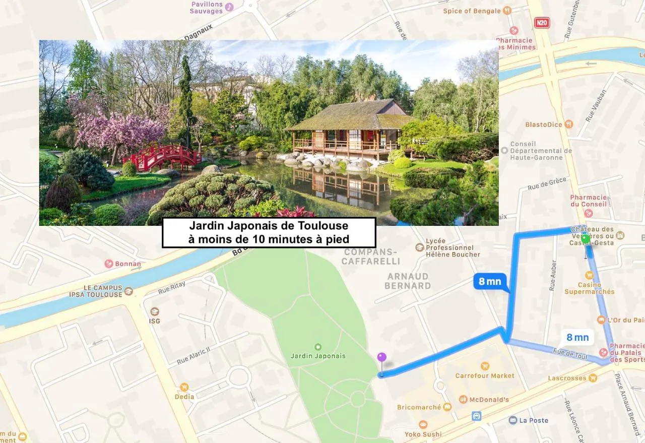 Le St Honore - Appartement Toulouse Centre Avec Chambre & Parking